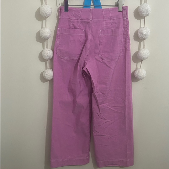 Anthropologie The Colette Crop Wide Leg pants by Maeve: Contrast Stitch Edition - Picture 15 of 15